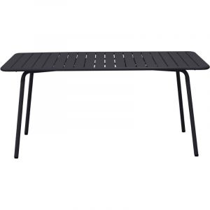 M&S Table de jardin 160x90x73 cm en métal gris - BACA