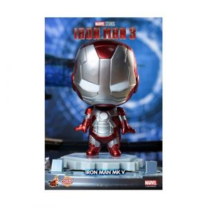 Hot Toys Iron Man 3 - Figurine Cosbi Iron Man Mark 5 8 cm