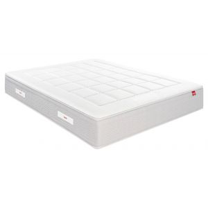 Image de Epeda Matelas ressorts ensachés, mémoire de forme et laine L'Escapade 140x200 - Blanc