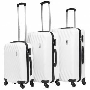 VERTICAL STUDIO "Reykjavik" Valise Ensemble de 3 20" 25" 28" blanc