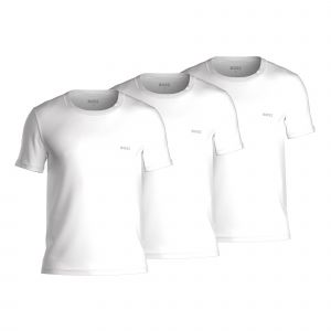 Boss Effect Pour homme. Lot de 3 T-shirts blancs RN 3P Classic