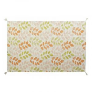 Tapis DKD Home Decor Beige Multicouleur Feuille d'une plante (160 x 230 x 1 cm)