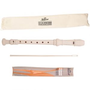 Image de Shiver Flûte Soprano Baroque Beige Flûte à Bec