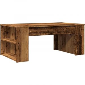 VidaXL Table basse vieux bois 102x55x42 cm bois d'ingénierie