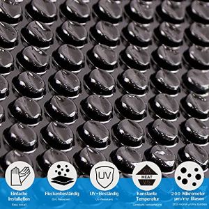 Melko - Couverture solaire pour piscine 800x500cm chauffage solaire capote de piscine couverture de piscine film solaire