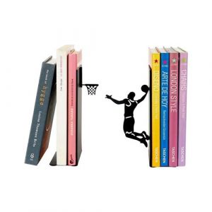 Balvi - Serre-livres en métal noir Sport Basketteur