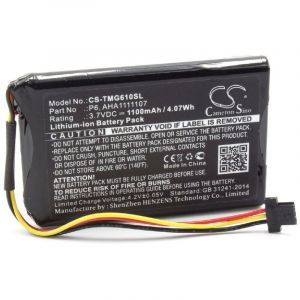 Vhbw Batterie compatible avec TomTom GO 4FA60, 610, Essential système de navigation GPS (1100mAh, 3,7V, Li-ion)