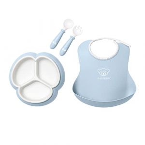 Image de BabyBjörn Ensemble repas, 4 pièces - Bleu pastel