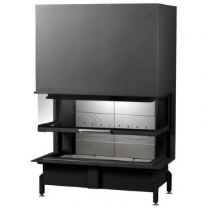 Azura home design Insert de cheminée 100 CM EVO U LD 14kW