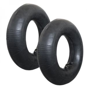 Linxor Lot de 2 chambres à air valve coudée pour brouette, diable, chariot, tondeuse ou autre - 4.00 / 3.50 - 6