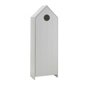 Armoire Cabane de Plage Blanche 1 Porte - HAVRE - ALTOBUY