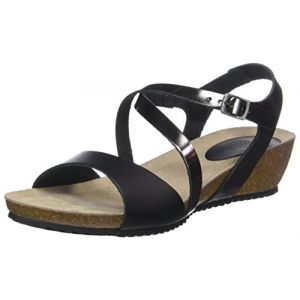 Image de Tbs Stefany, Sandales Bout Ouvert Femmes, Noir (Noir + Bronze), 39 EU