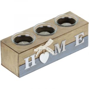 Relaxdays Bougeoir d&eacute;coratif HOME - 4052025415655