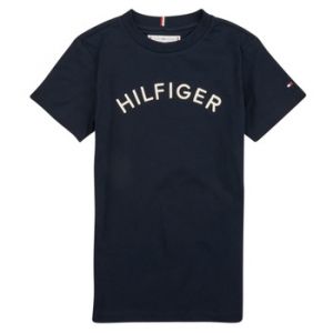 Tommy Hilfiger T-shirt enfant U HILFIGER ARCHED TEE - Couleur 4 ans,5 ans,6 ans - Taille Marine