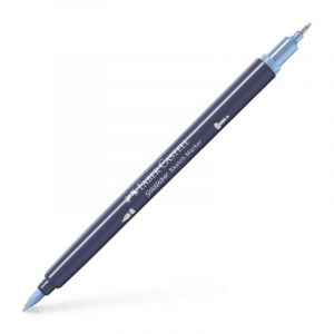 Image de Faber-Castell Marqueur Goldfaber Sketch Double Pointe 453 - Bleu pigeon fonc&eacute;