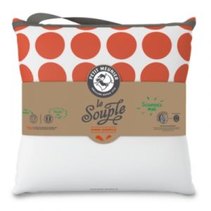 PETIT MEUNIER Oreiller LE SOUPLE NATUREL 60x60 cm blanc