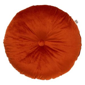 Image de Dutch Decor Coussin rond Orange en velours