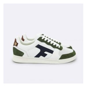 Faguo Baskets en cuir et PU HAZEL Vert - Couleur Vert - Taille 47
