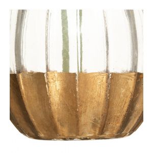Atmosphera Composition florale artificelle Orchidée en Soie Vase en Verre h 35 cm Rose