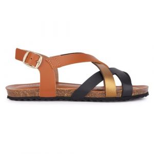 Geox Fille J Sandal Chilene Gir, Biscuit Bronze, 34 EU