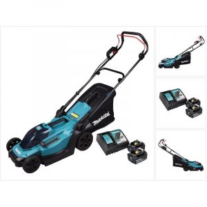 Makita Dlm 330 RM2 Tondeuse à gazon sans fil 18 v 33 cm 30 l + 2x batterie 4,0 Ah + chargeur