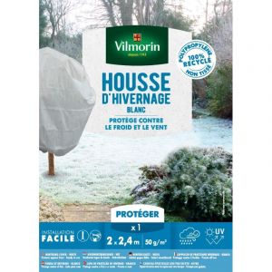 Vilmorin Housse d'hivernage - 2 m x 2,4 m - Blanc