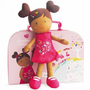 Image de Doudou et Compagnie Poupee Leelou et sa jolie valise Unicef