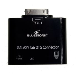 Bluestork BS-GAL-RDR/SD - Lecteur de carte m&eacute;moire SD pour tablettes Samsung Galaxy Tab