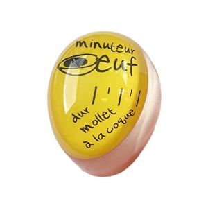 Minuteur Oeuf – Timer Minuteur Cuisson pour des œufs à la coque, mollet ou dur inratables – Change de Couleur pour indiquer Cuisson