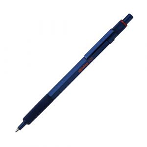 Rotring 600 stylo bille | pointe moyenne | encre noire | corps bleu | rechargeable
