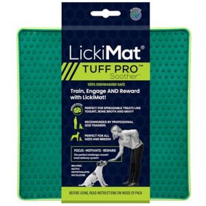 Tapis De L&eacute;chage - Lickimat - Soother Tuff Pro - Vert - Pour Chiens - Anti-Ennui Et Hygi&egrave;ne Dentaire