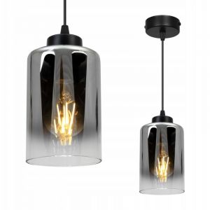 Plafonnier Lustre Suspendu Loft &Eacute;l&eacute;gant Lampe En Verre Graphite