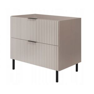 Rodan Meuble sous-vasque - 80cm Beige Mat - L/HP 80/77/46cm Meubles de salle de bains, panneau MDF