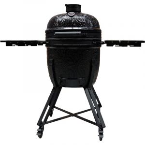 Barbecook Barbecue Kamado Kamal 2.0 Griller, Fumer, Cuire &agrave; la Vapeur, r&ocirc;ti, Large, Noir, 128x78x115cm