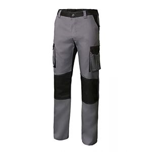 VELILLA 103020B; Pantalon bi-Colore Multipoches; Couleur Gris et Noir; Taille 38