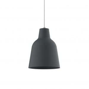 Suspension en métal gris E27