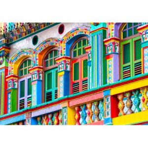 Bluebird Puzzle Façade Colorée, Singapour