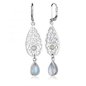 Elli - Boucles d'oreilles clous - Argent 925 - Ornement Goutte - 0301512315