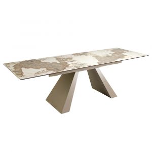 Table à manger à rallonge rectangulaire marbre porcelaine Angel Cerdà