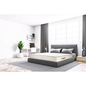 AB Matelas - Matelas mousse Cosmos White - 140x190cm - accueil mémoire de forme 50kg/m3 et 12 zones - 28 cm