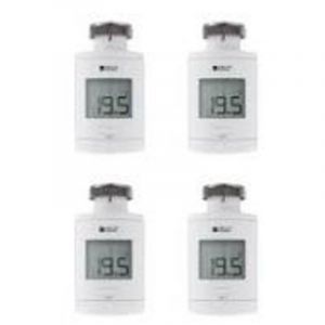 Delta Dore Pack starter 4 TRV 1.0 - 4 t&ecirc;tes thermostatiques intelligentes M30 x 1,5 - 6050683