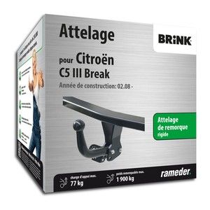 Brink Attelage &laquo;col de cygne> d&eacute;montable avec outils 482000