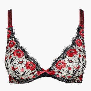 Aubade Soutien-gorge triangle plongeant armatures rouge