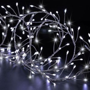 Guirlande lumineuse Boa 2.5 mètres 200 MicroLED Blanc froid 8 Jeux de lumière