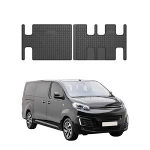 Omac Tapis de Sol pour Citroen Jumpy 2016-2025 Caoutchouc Noir