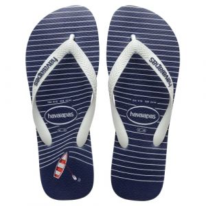 Image de Havaianas Diapositives Top Nautical EU 45-46 Navy Blue / White / Navy Blue