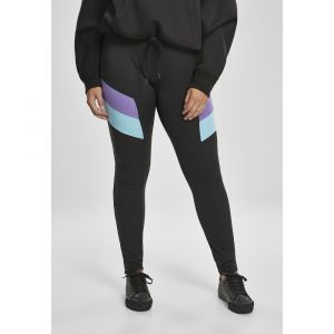 Urban classics Legging Femme Bloc Classe Grand Urban Classic 5XL noir/violet