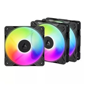 Arctic-Cooling Arctic P12 Pro Reverse A-RGB Pack de 3 - Noir