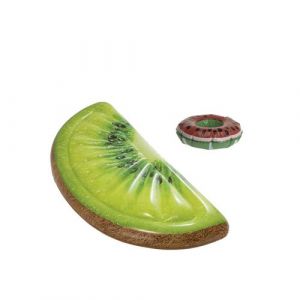 Pack Matelas de plage gonflable tranc de kiwi 178x85 cm Pose verre flottant modèle pastèque