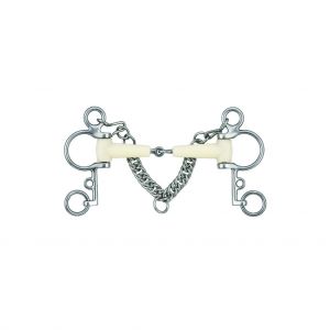 Pelham pour cheval simple joint Soyo Happy Mouth